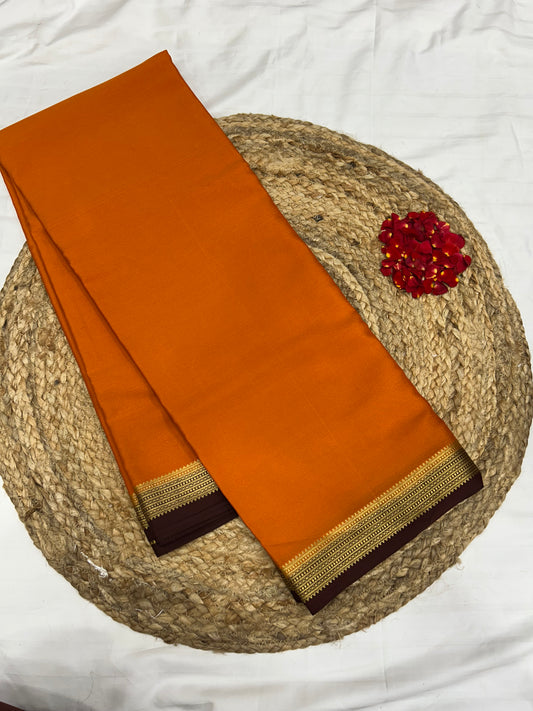 Mysore silk contrast