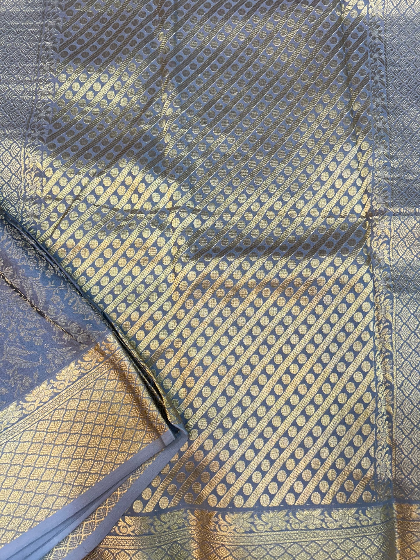 Brocade Mysore silk