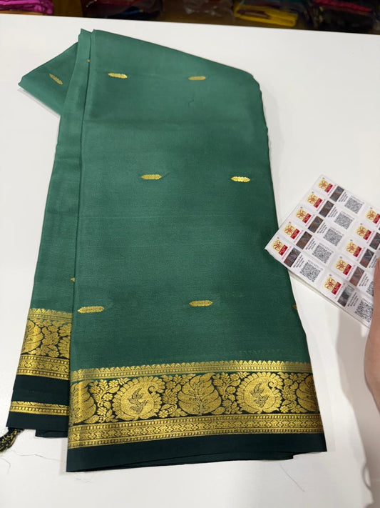 Mysore silk saree light weight pattern