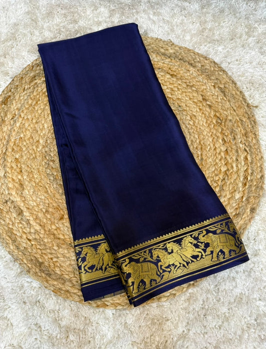 Mysore silk sarees self pattern