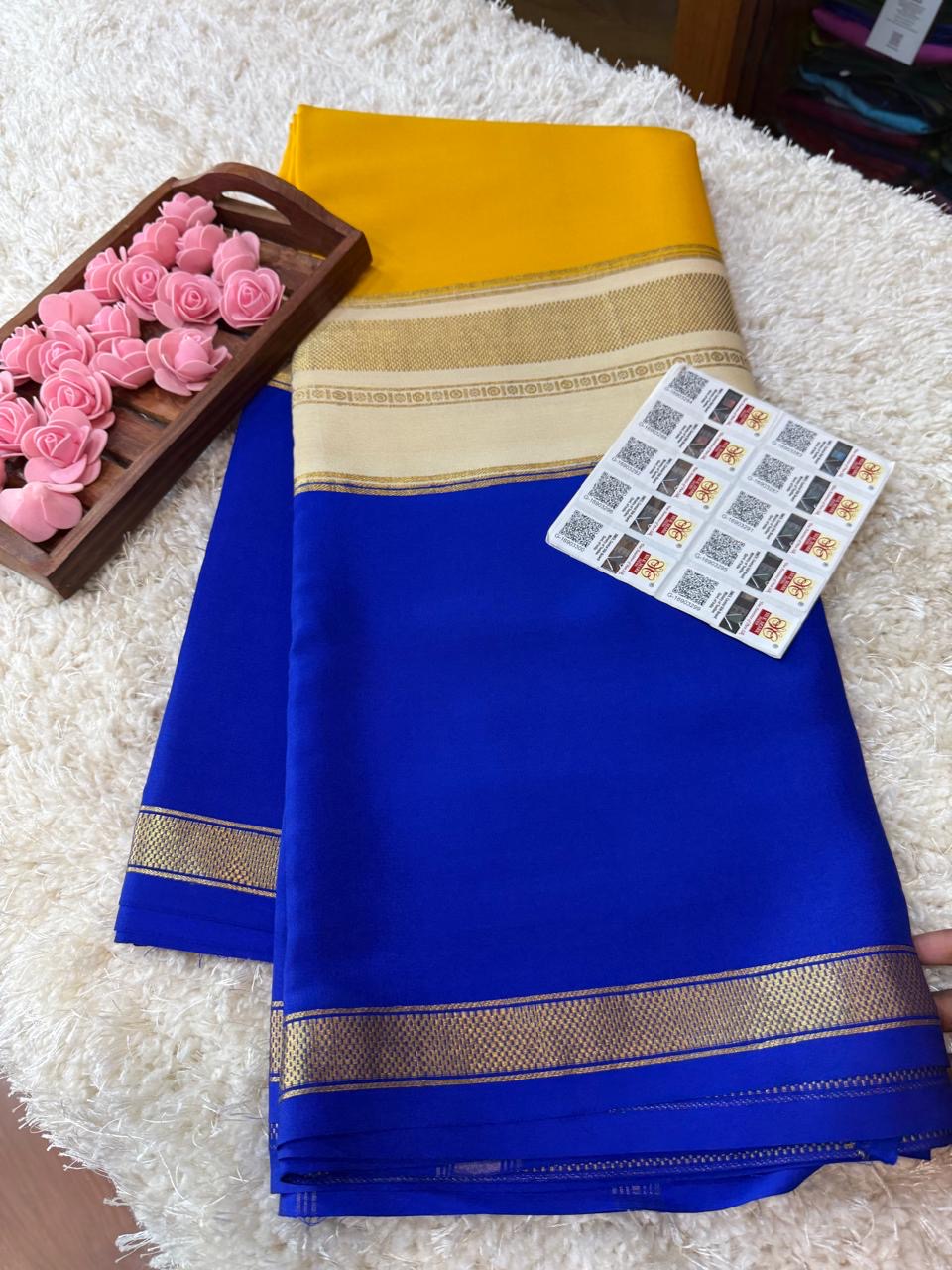 Mysore silk sarees 3D pattern