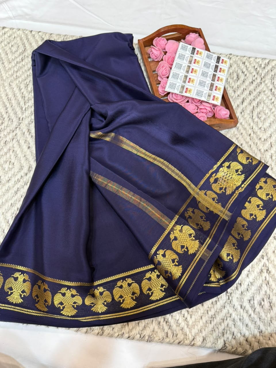 Mysore silk sarees self pattern