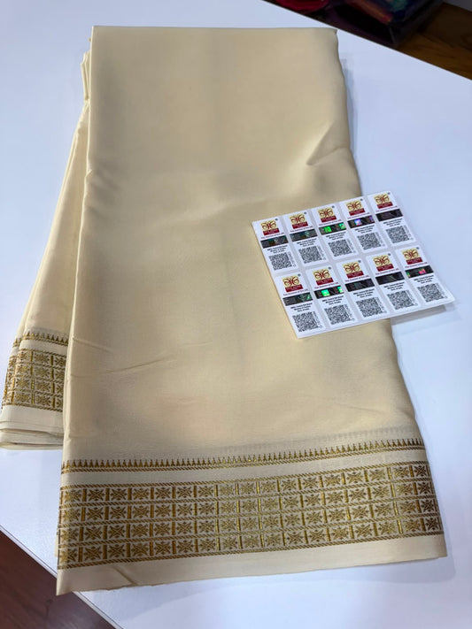 Mysore silk sarees self pattern