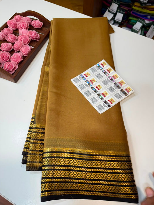 Mysore silk sarees light weight pattern