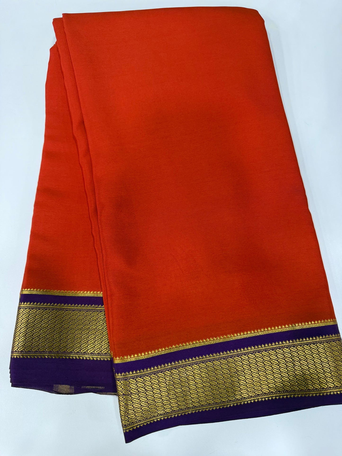 Contrast Mysore silk