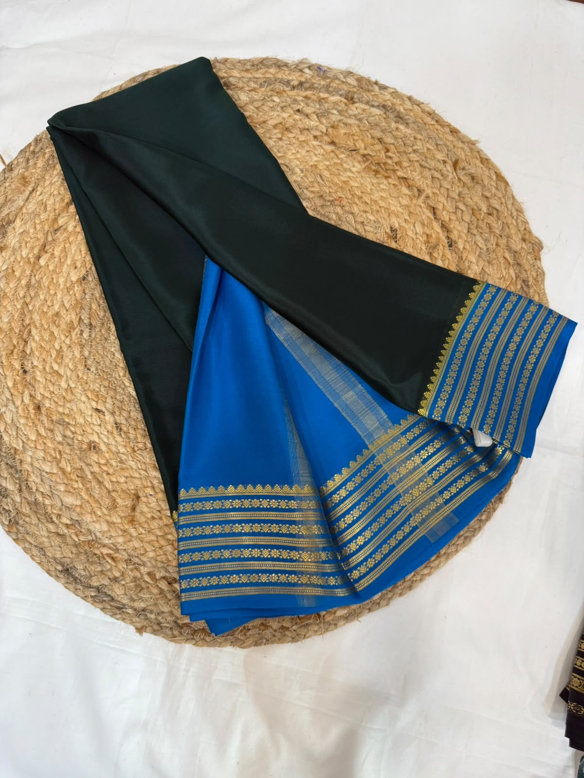 Mysore silk sarees light weight pattern