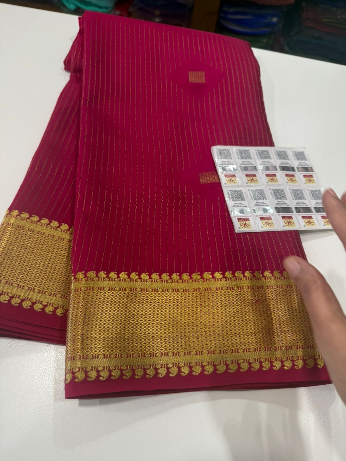 Excluive pattern mysore silk sarees with elegant color combinations