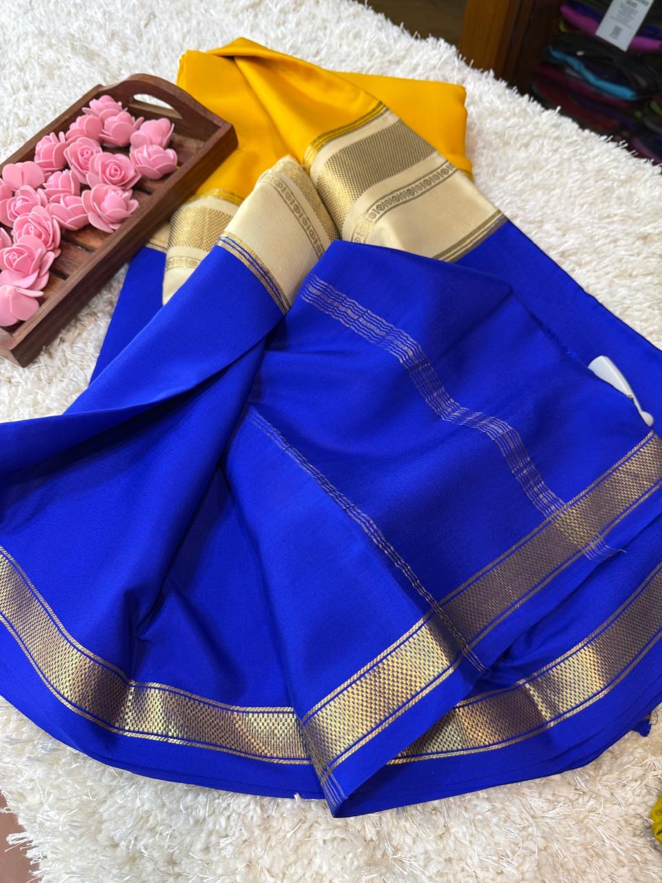 Mysore silk sarees 3D pattern