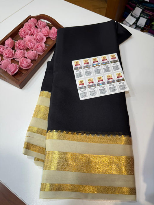 Mysore silk sarees light weight pattern
