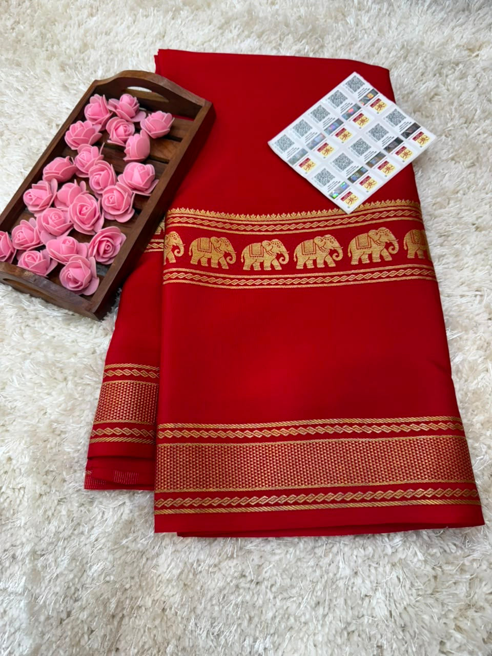 Mysore silk sarees self pattern
