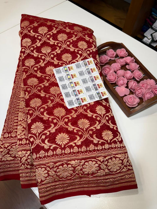 Khaddi Georgette sarees
