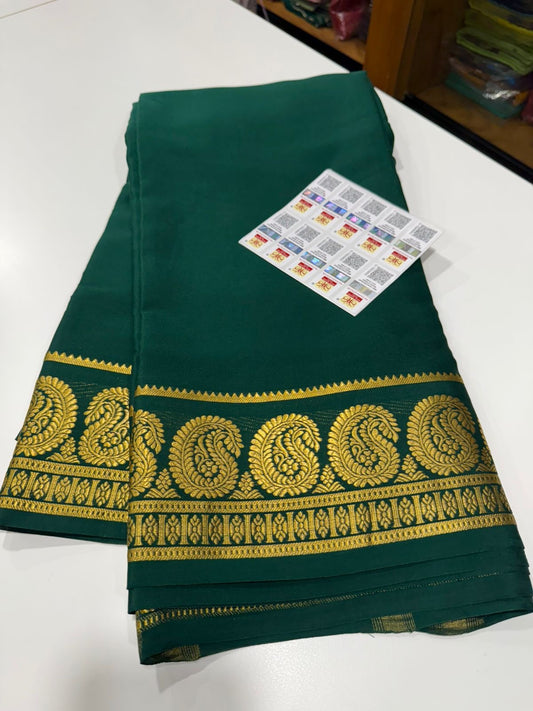 Mysore silk saree Mango border