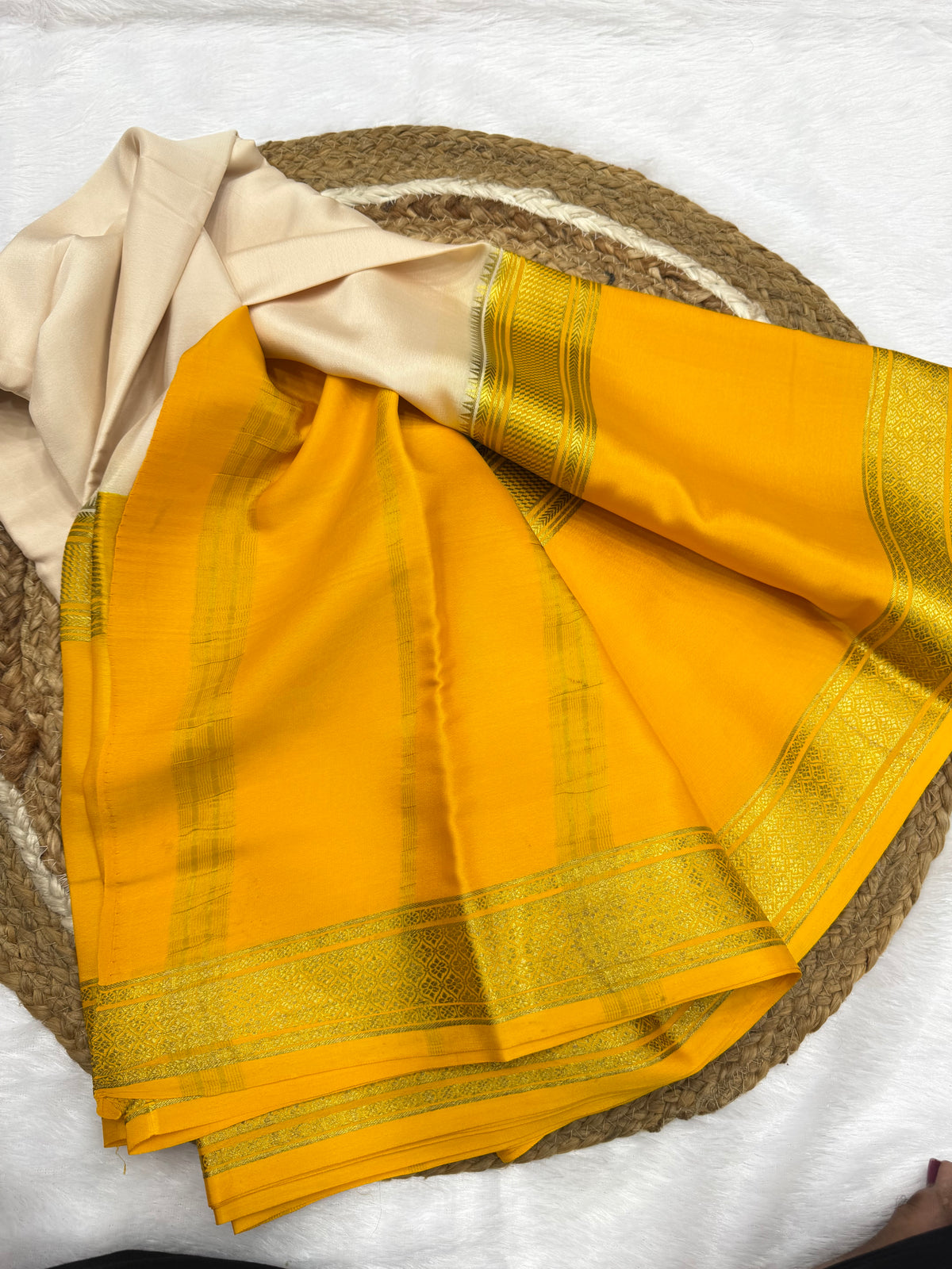 Mysore silk contrast bentex