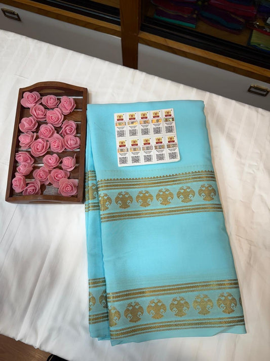 Mysore silk sarees self pattern