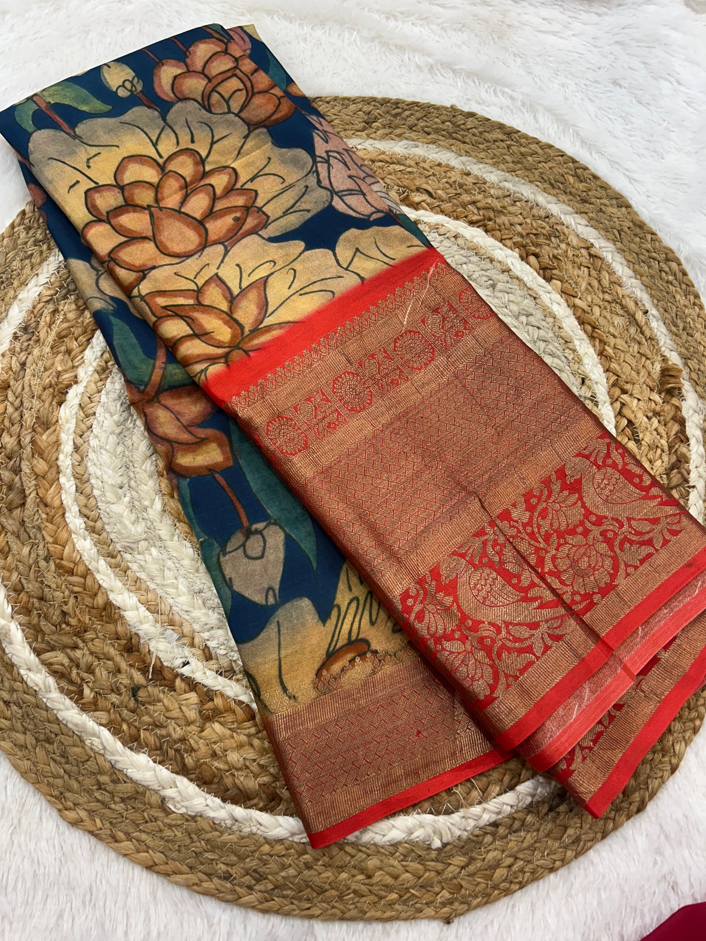 Printed Mysore silk