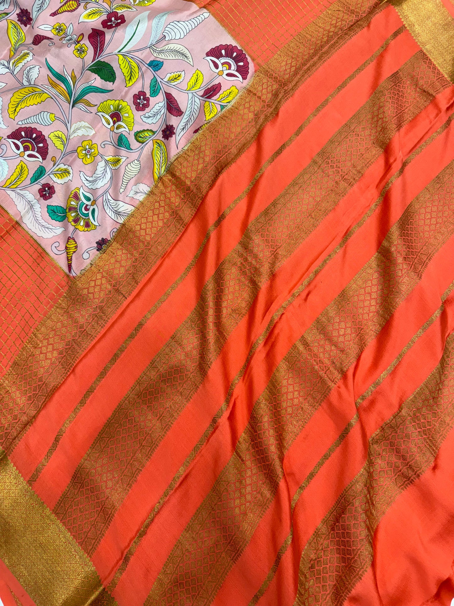 Digital Print Half & Half Mysore SilkSaree