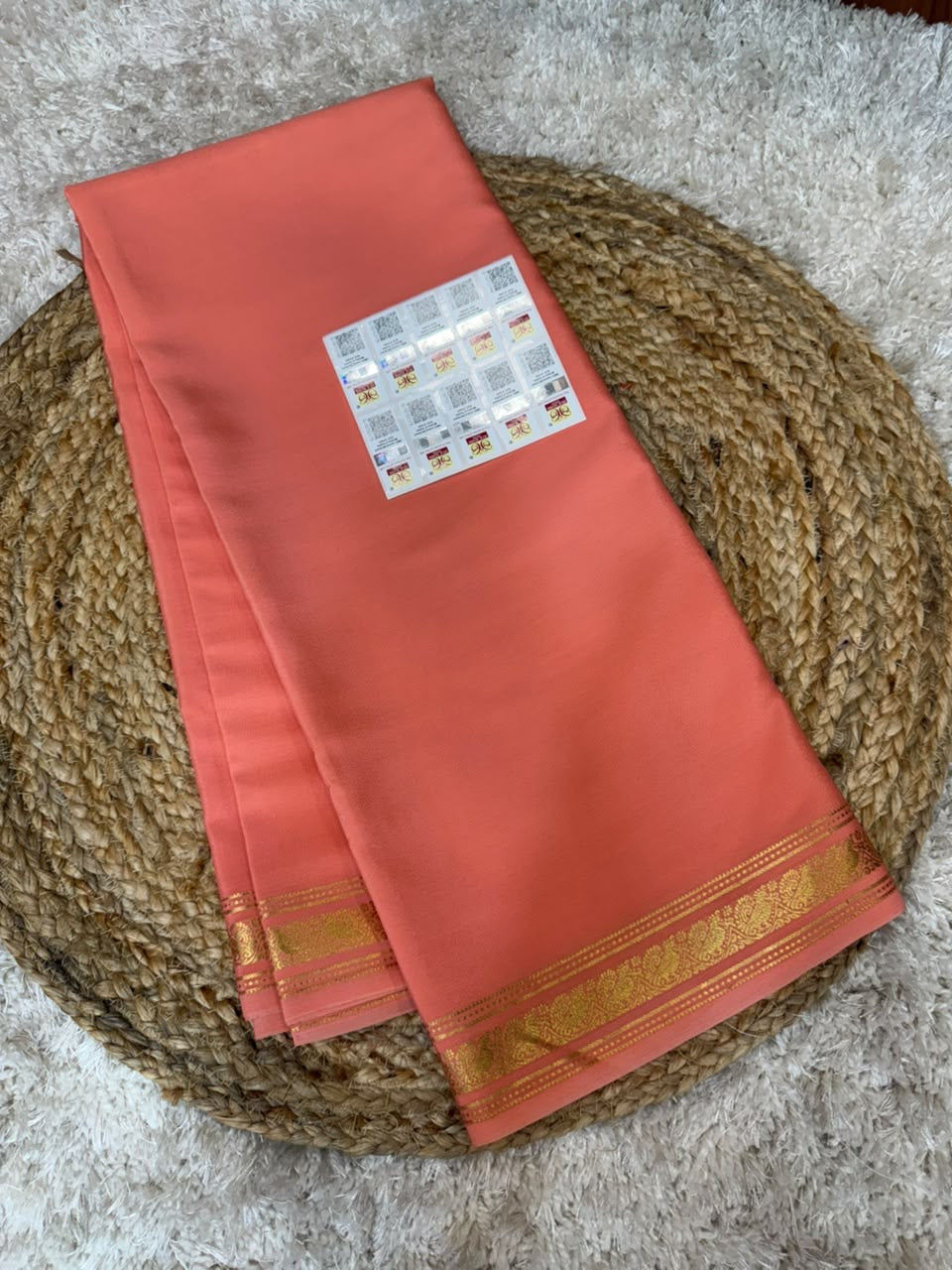 Mysore silk sarees self premium zari pattern