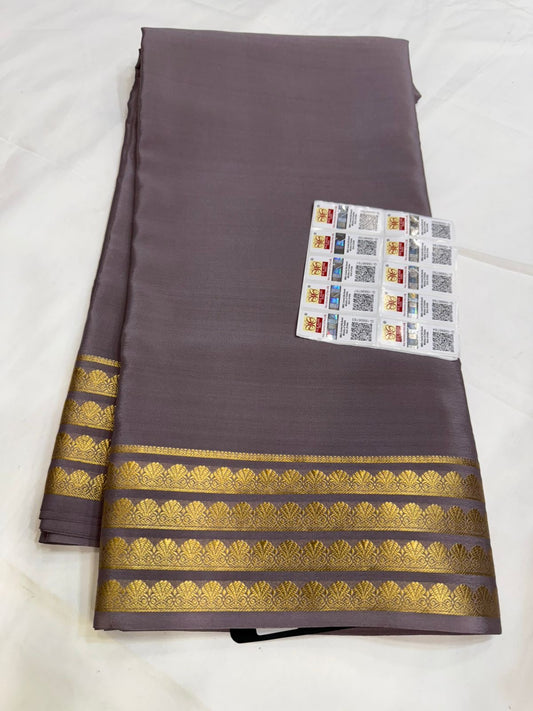 Mysore silk sarees self pattern