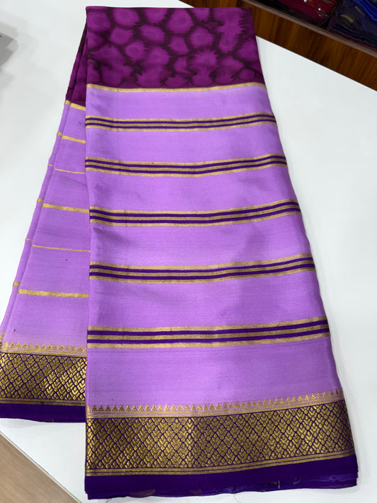 2D Shibori Pattern Mysore Silk Sarees