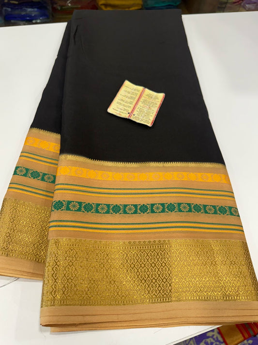 New Bentex pattern  mysore silk sarees with elegant color combination