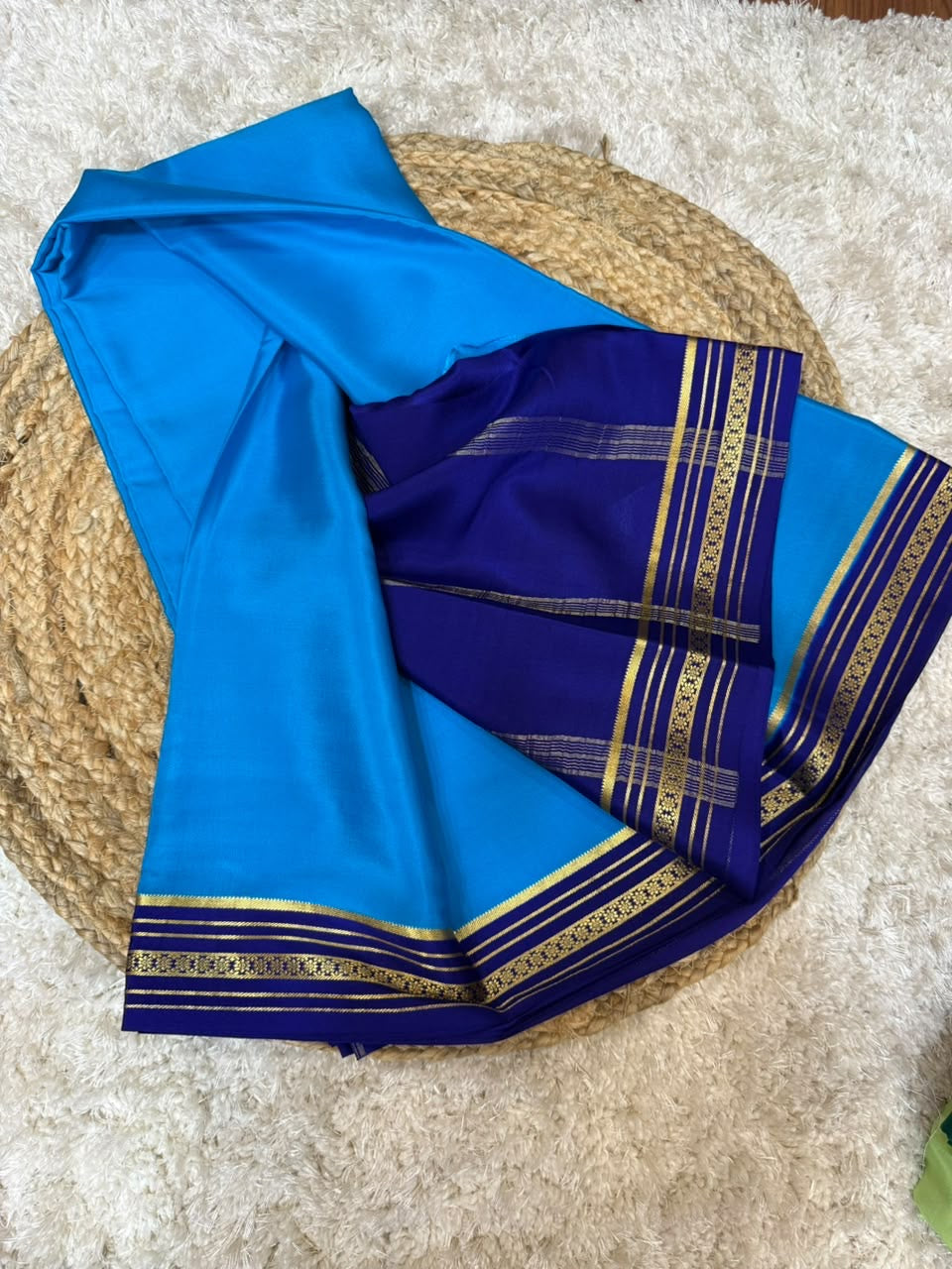 Mysore silk sarees contrast pattern
