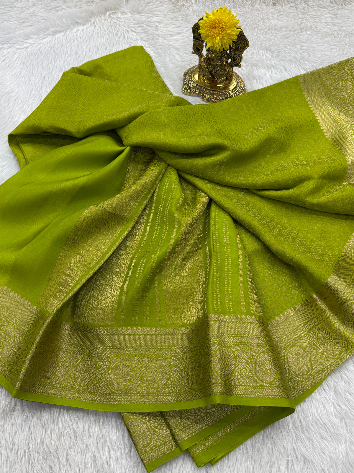 Brocade Mysore silk