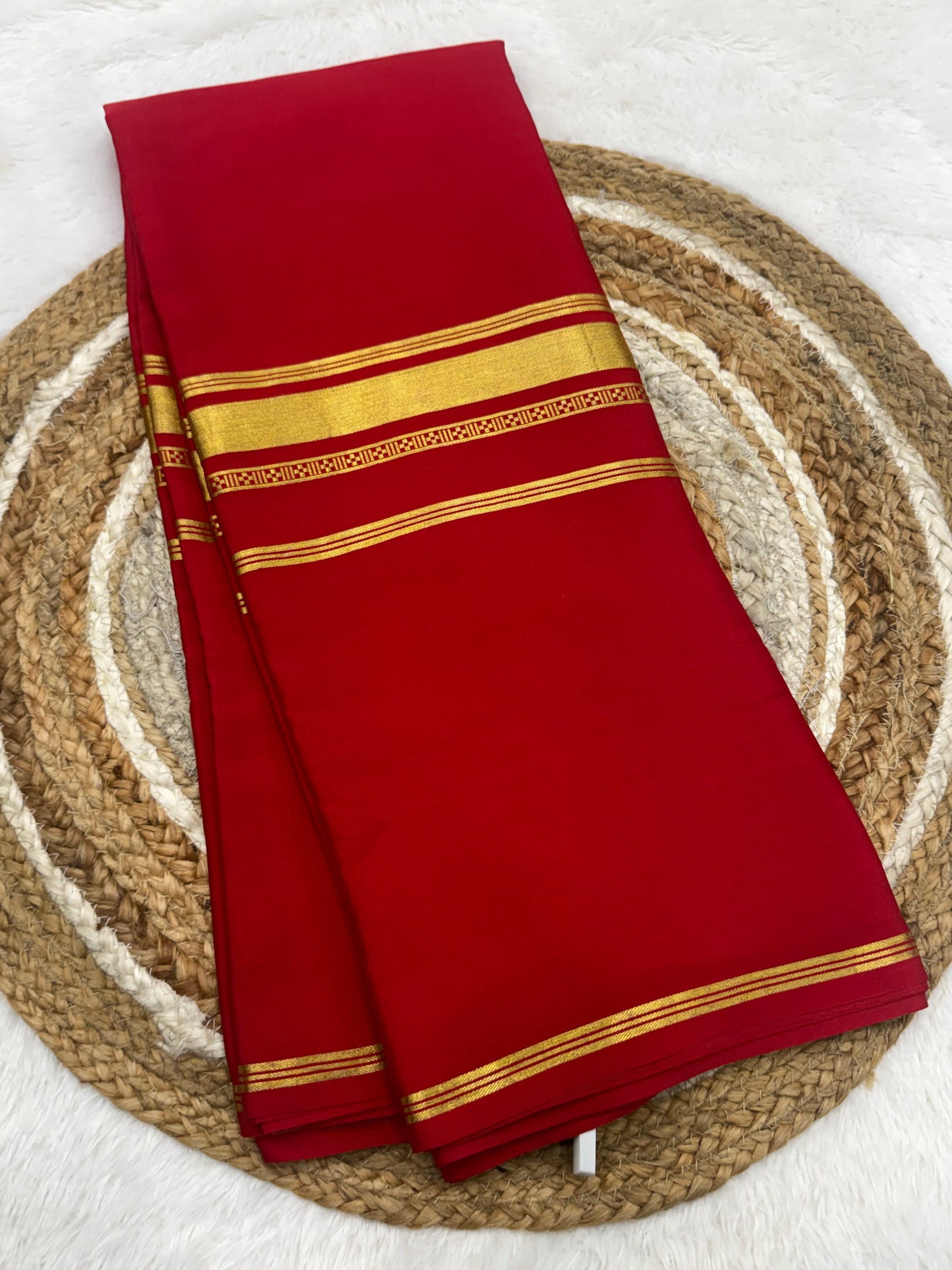 3D pattern self colour saree