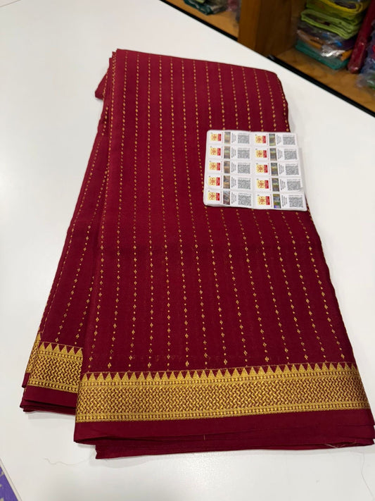 Mysore silk saree self pattern