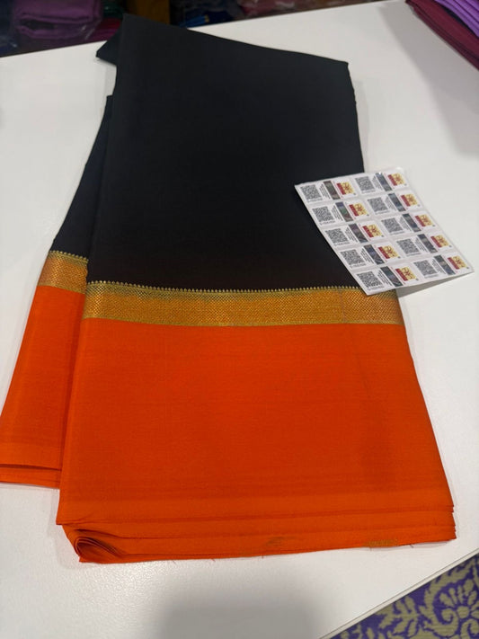 Traditional pattern mysore silk sarees with beautiful Colors
