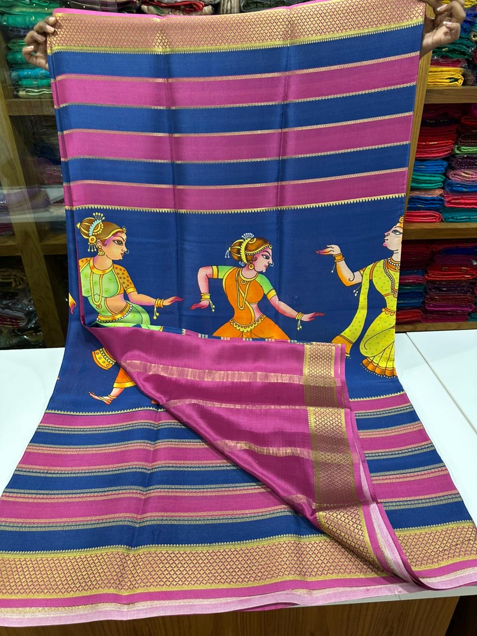 😍Digital print mysore silk sarees 😍