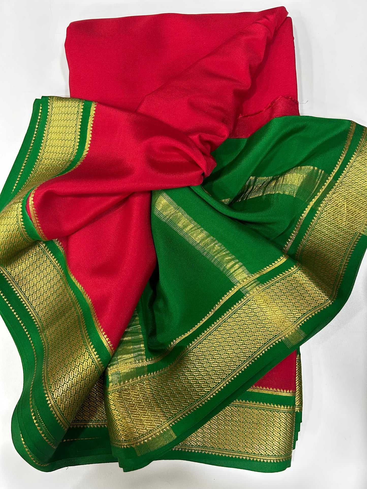 Contrast Mysore silk