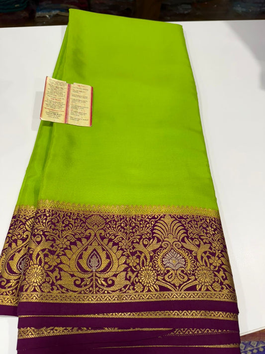 Exclusive pattern mysore silk sarees with elegant color