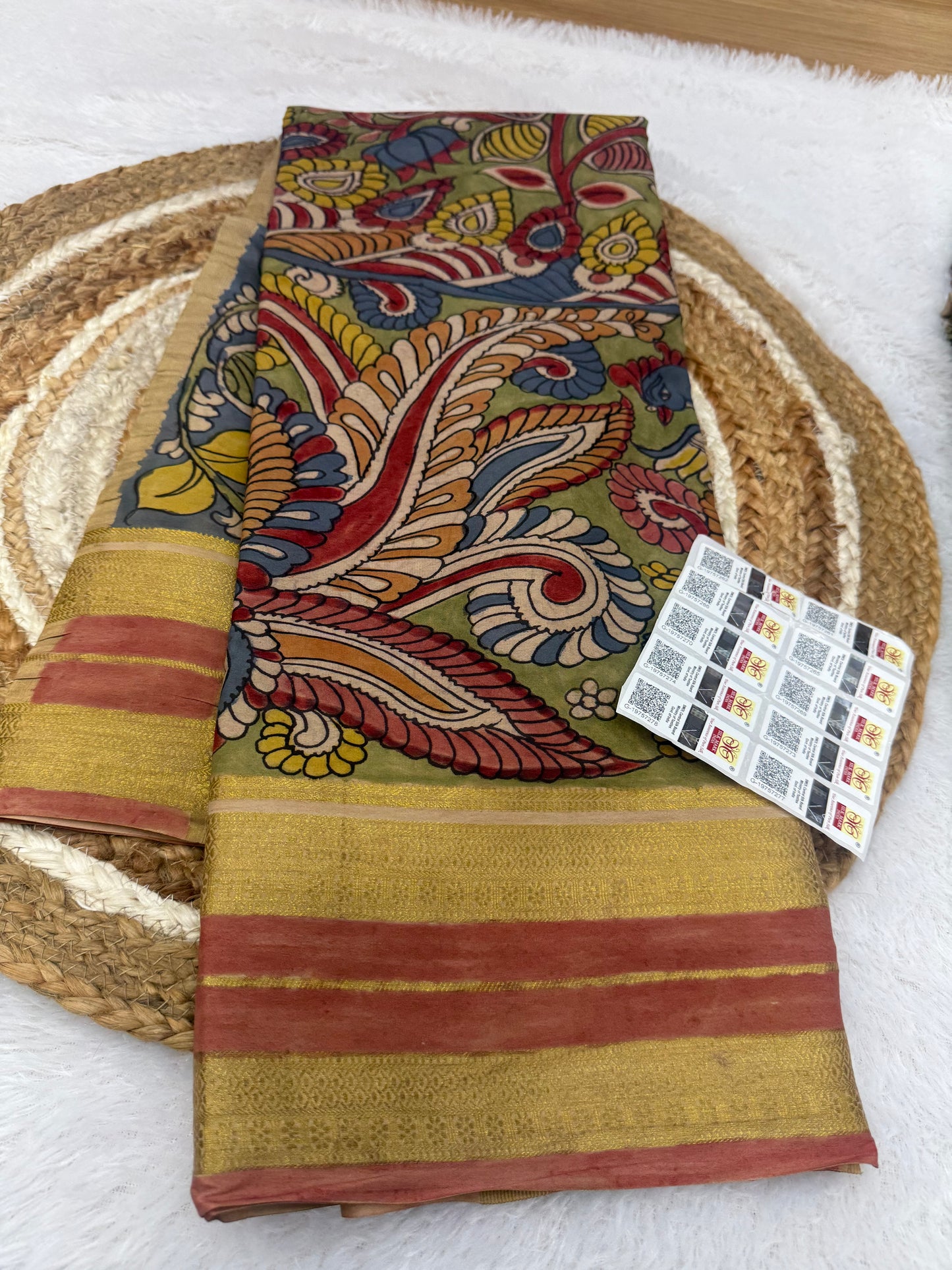 Kalamkari Mysore silk