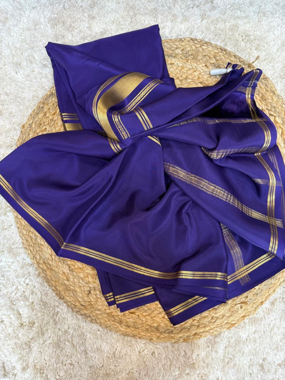 Mysore silk sarees self 3D pattern