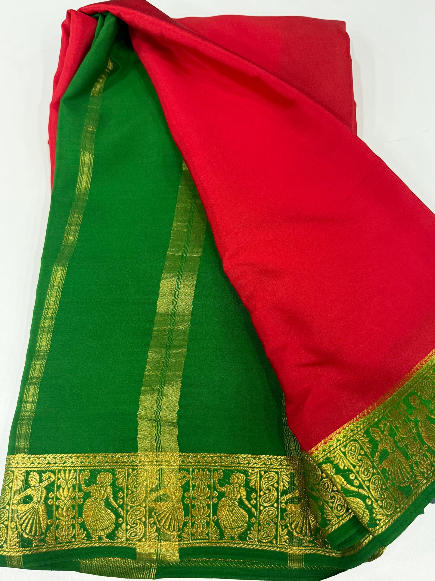 Gold lace sarees