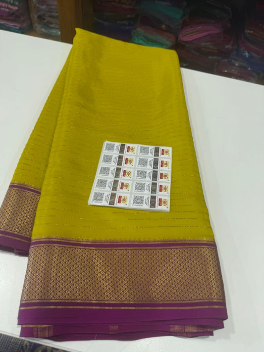 Salari pattern Mysore silk Saress