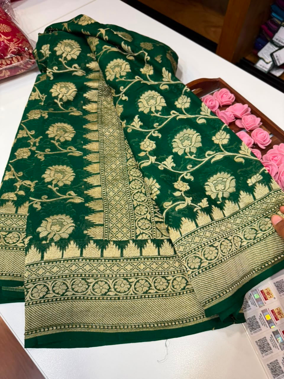 Khaddi Georgette sarees