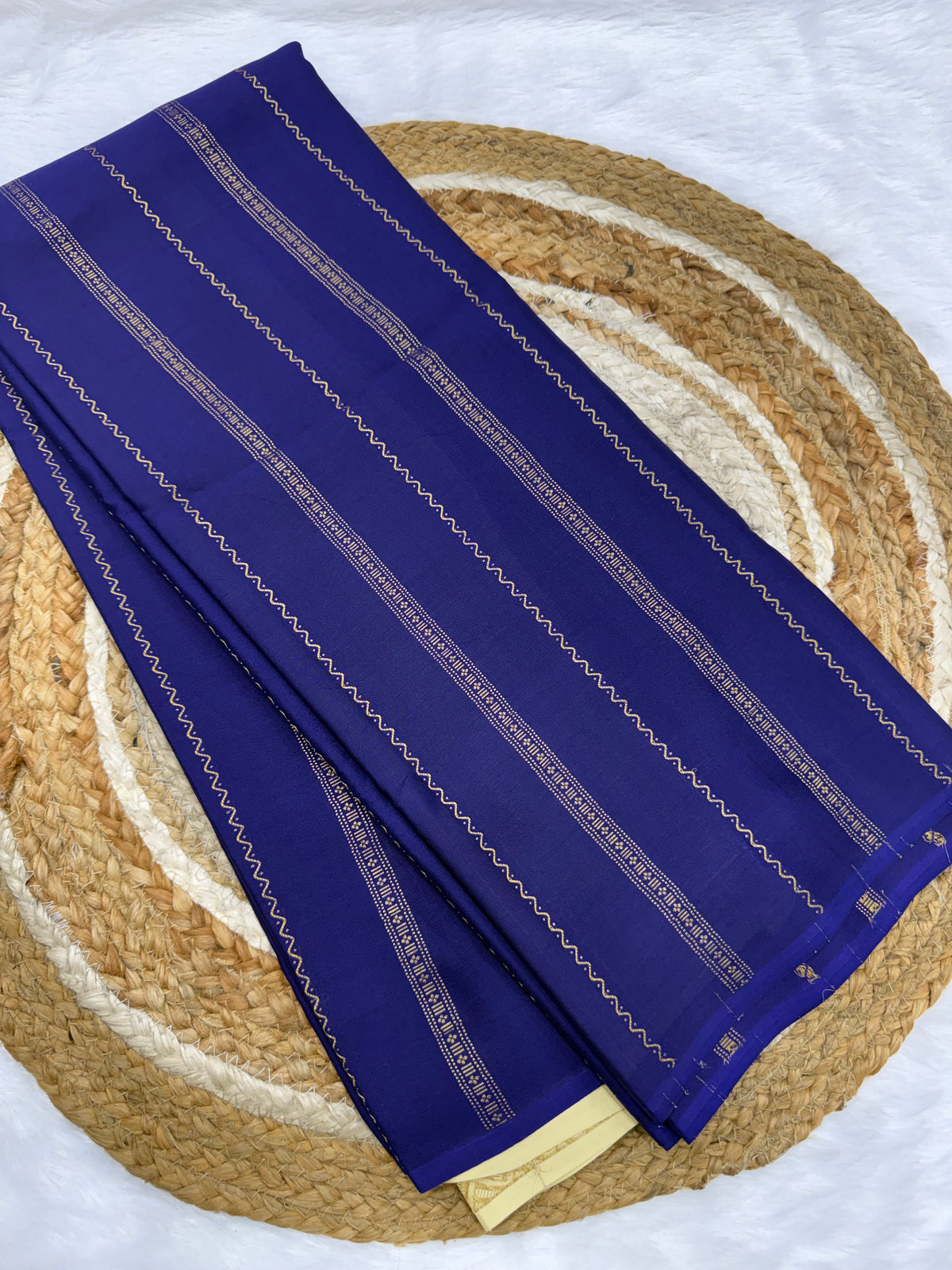 Mysore silk border less