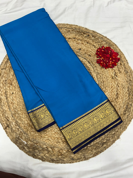 Mysore silk contrast