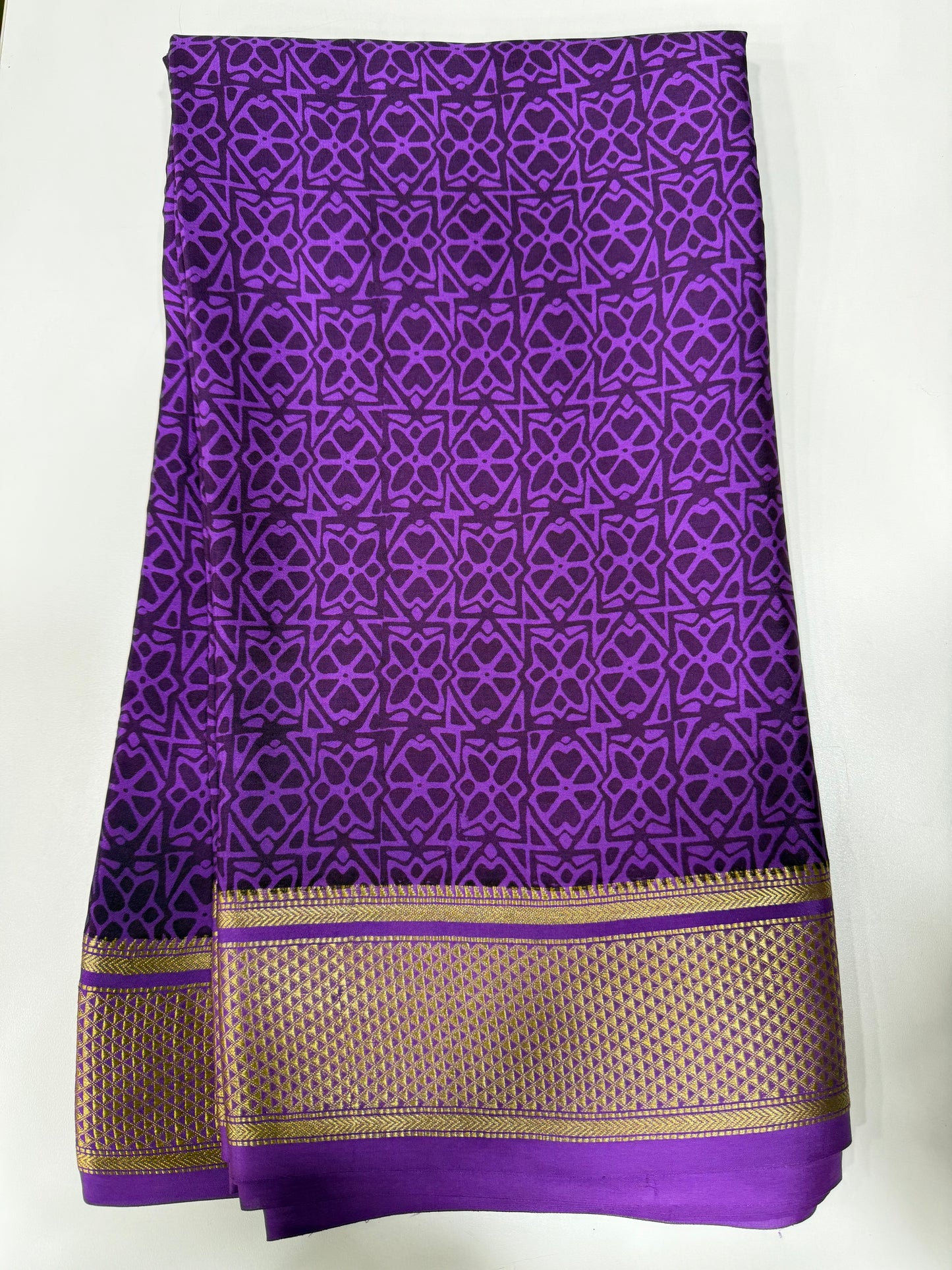 2D Shibori Mysore Silk