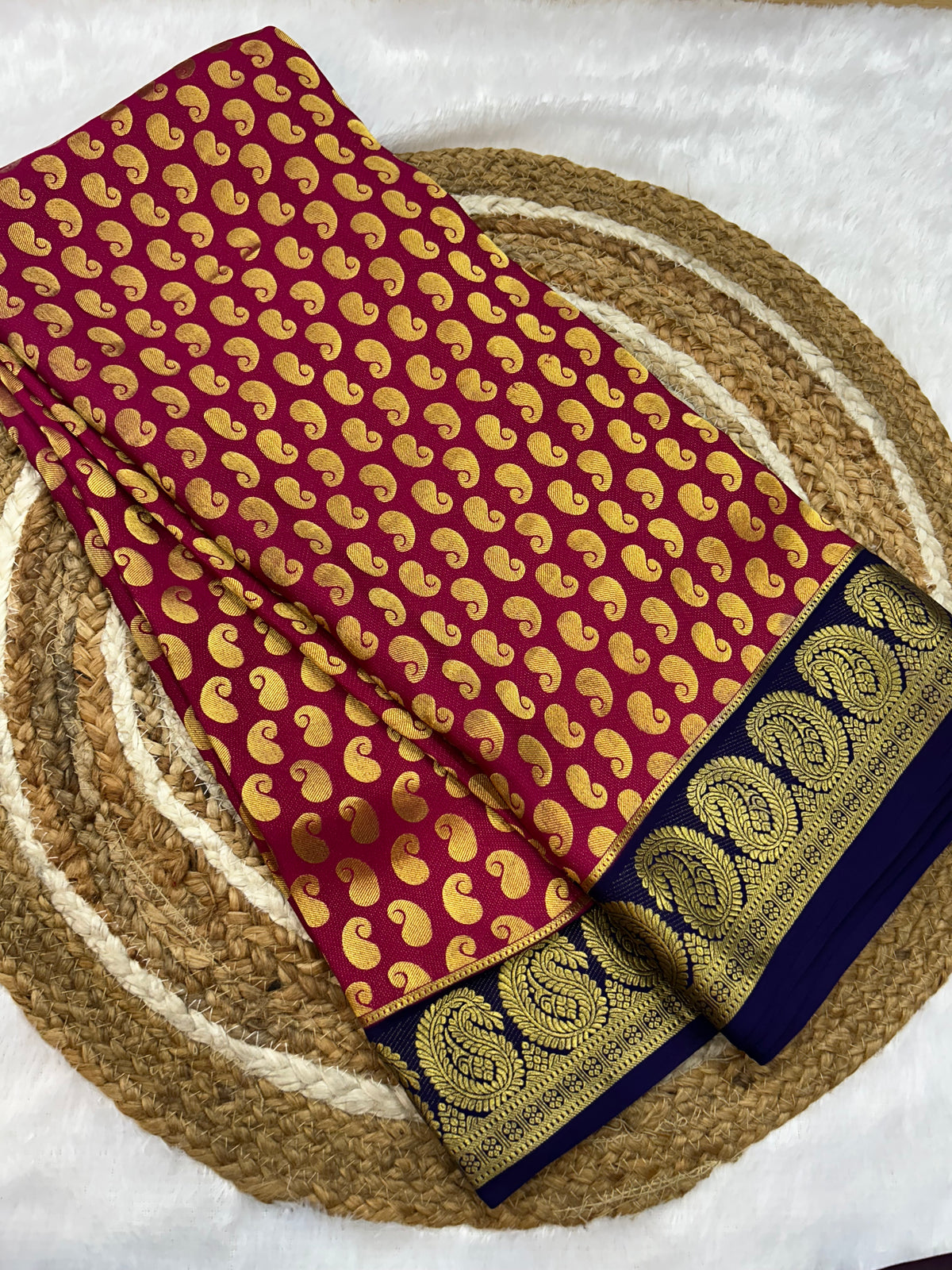 Mysore silk partly pallu