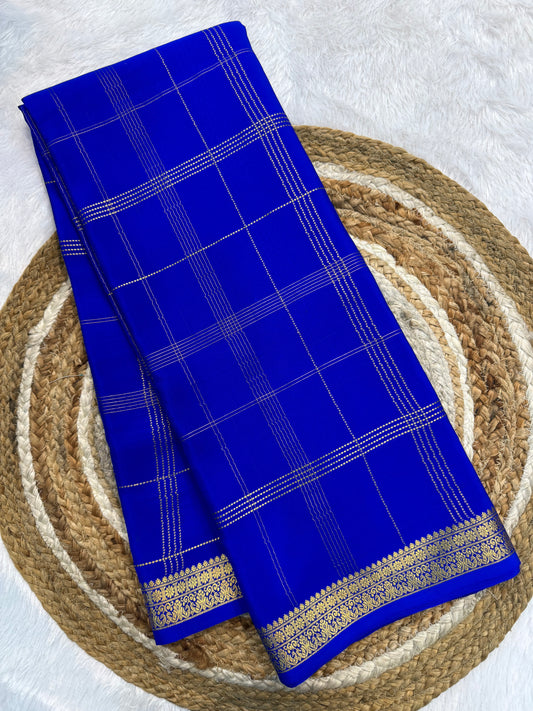 Mysore silk self checks