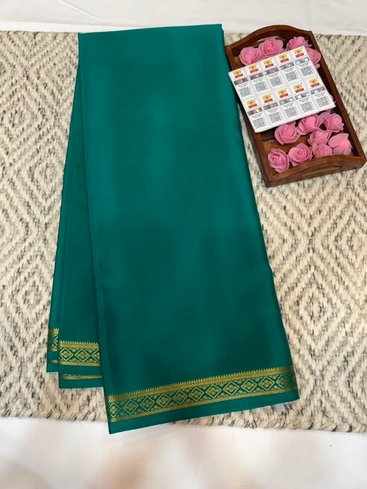 Mysore silk sarees self pattern