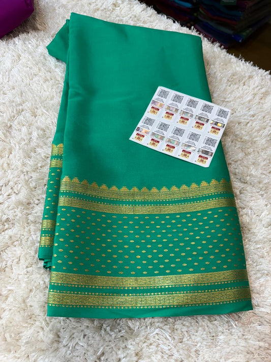 Mysore silk sarees self pattern