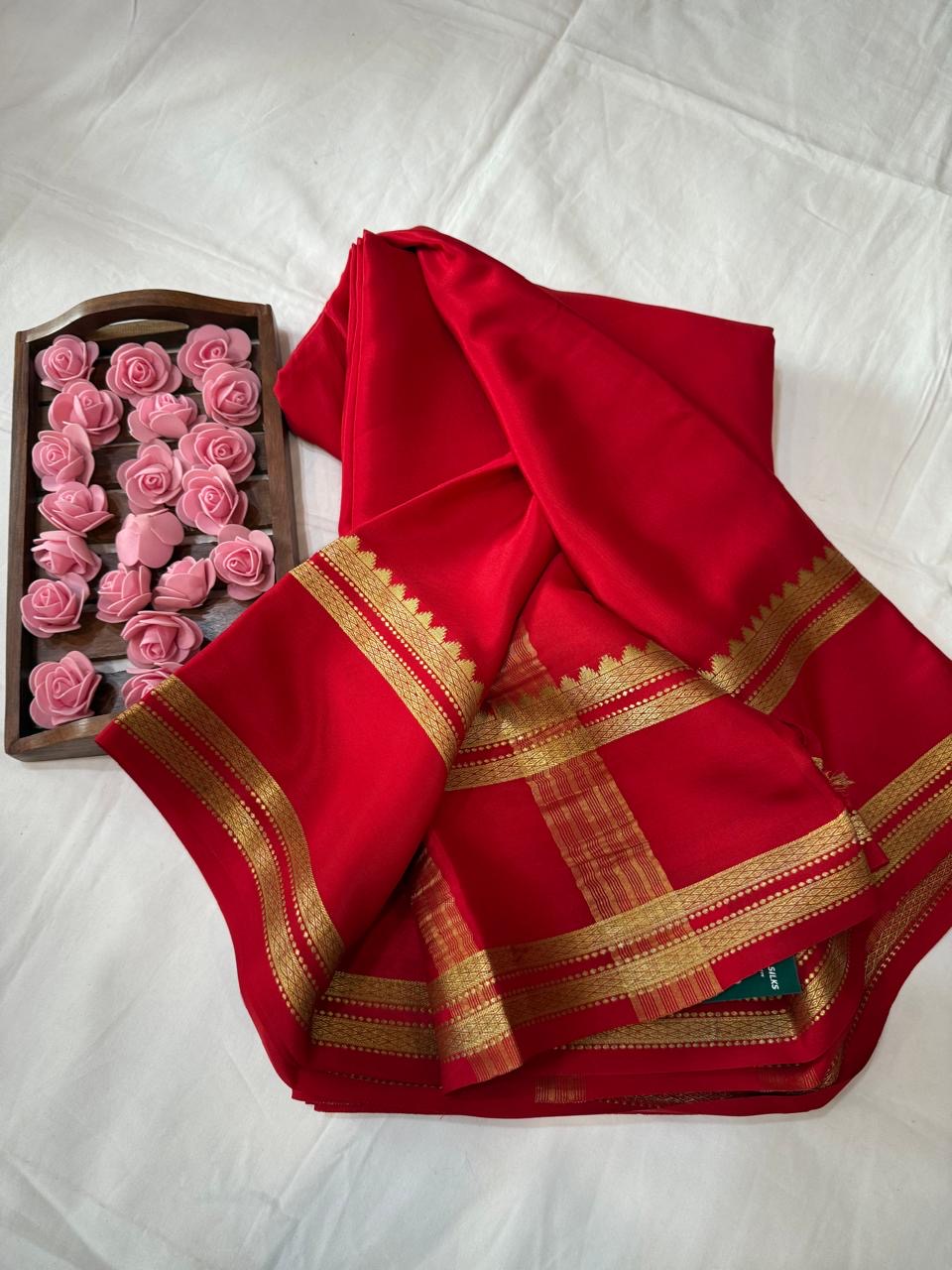 Mysore silk sarees self pattern