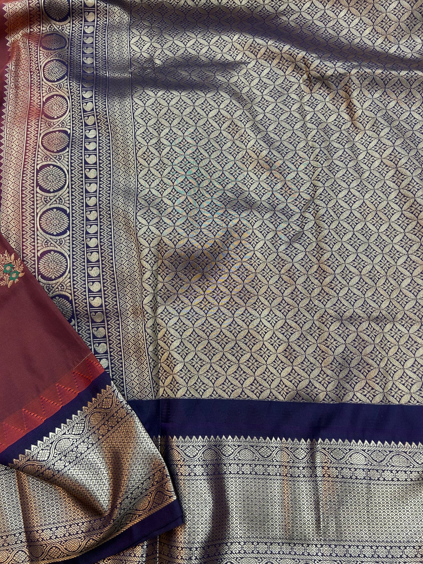 Semi silk floral butta saree