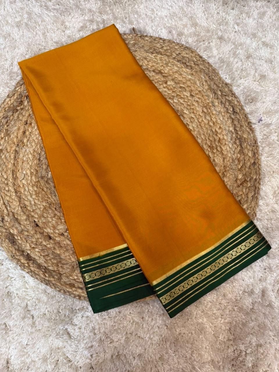 Mysore silk sarees contrast pattern