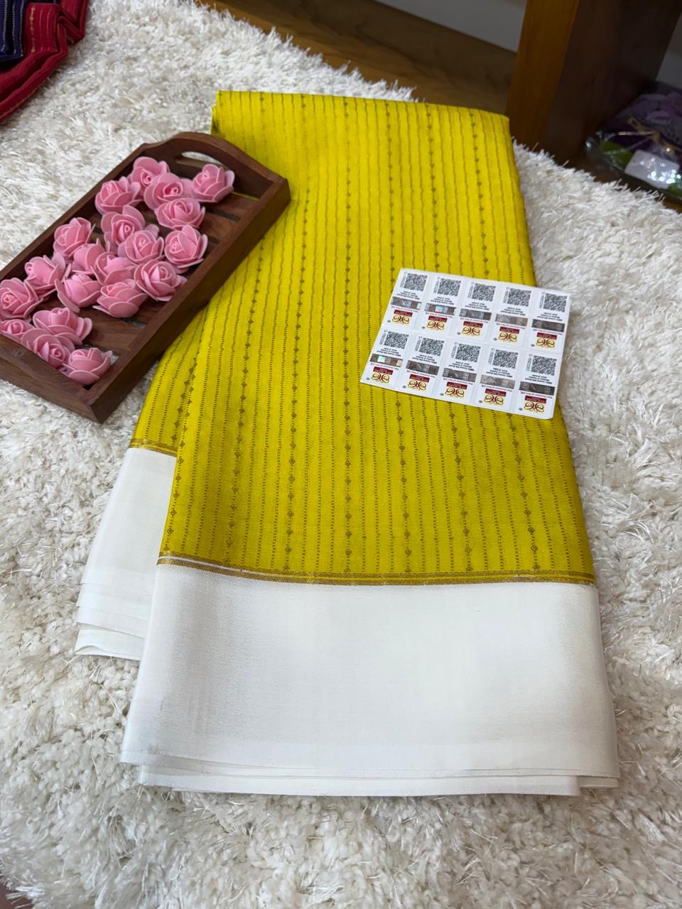 Mysore silk sarees contrast pattern