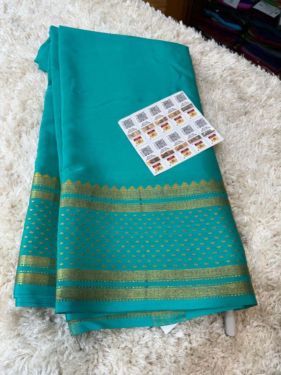 Mysore silk sarees self pattern