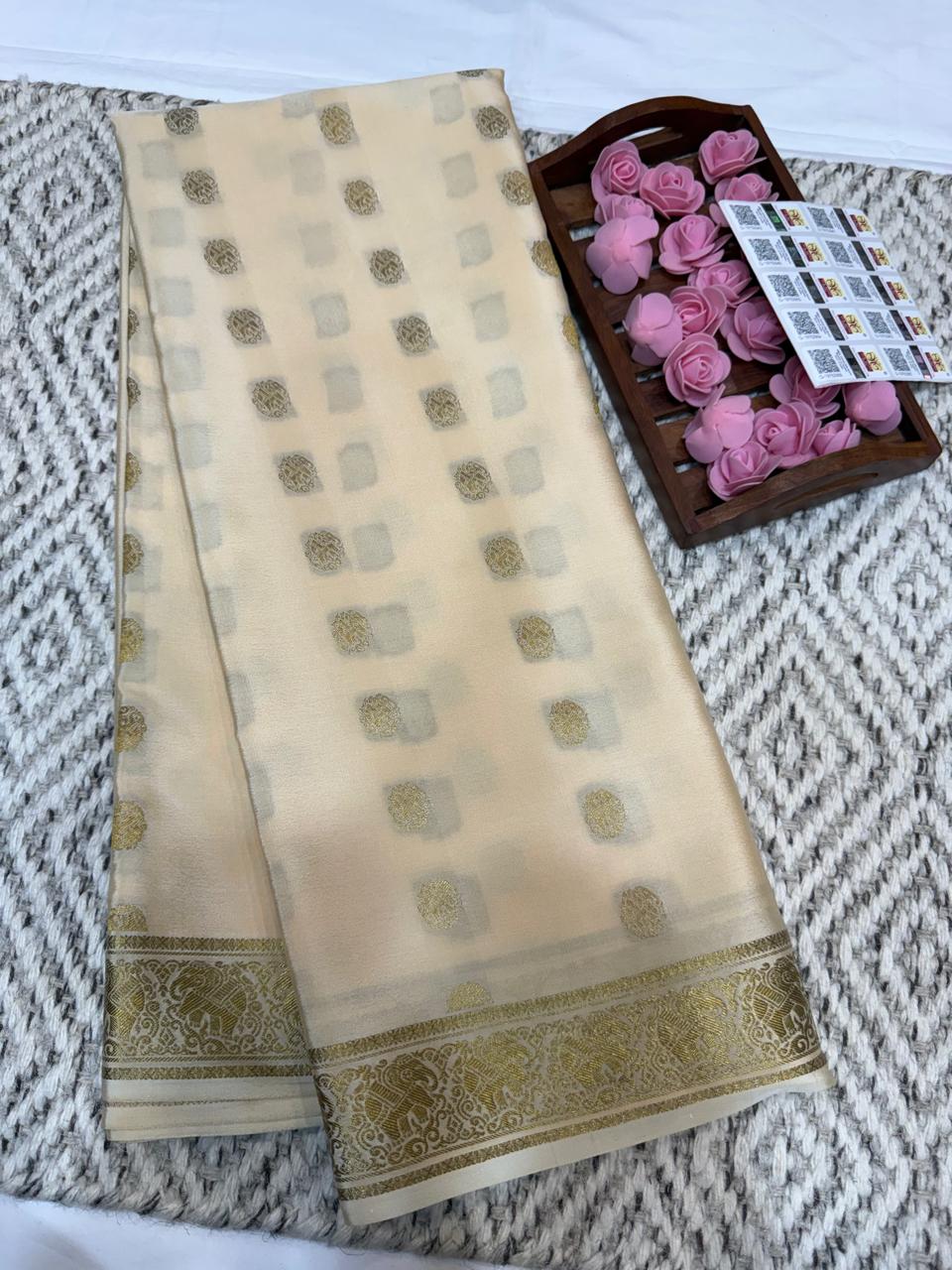 Mysore silk sarees butta pattern ￼